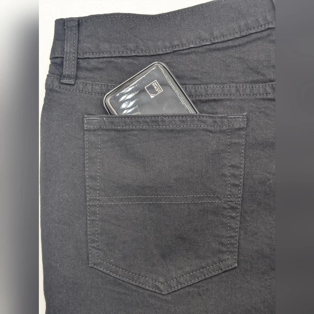 NWT Member's Mark Size 36x30 Men's Black Jeans 98% Cotton 2% Spandex